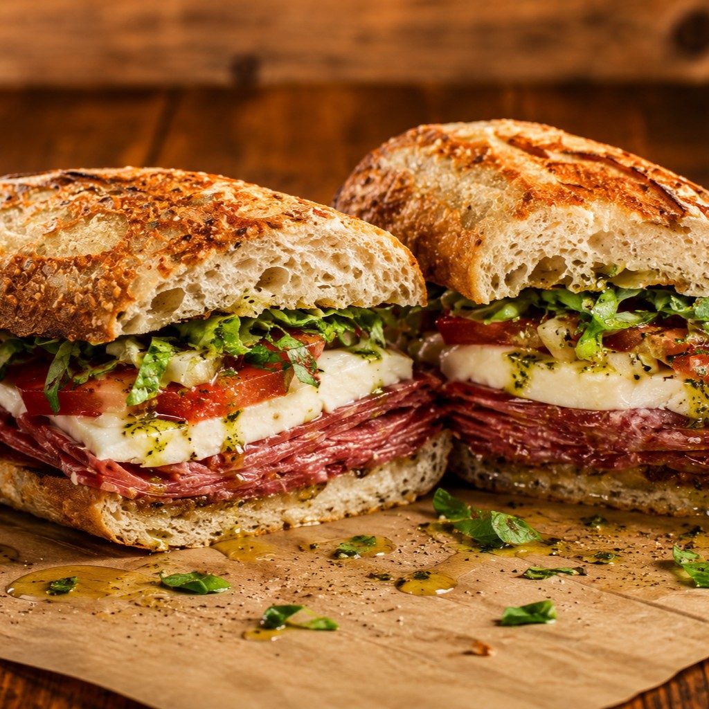 Caprese Salami or Vegetarian.