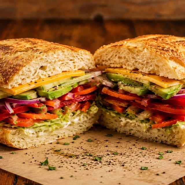 Vegetarian Sandwich.