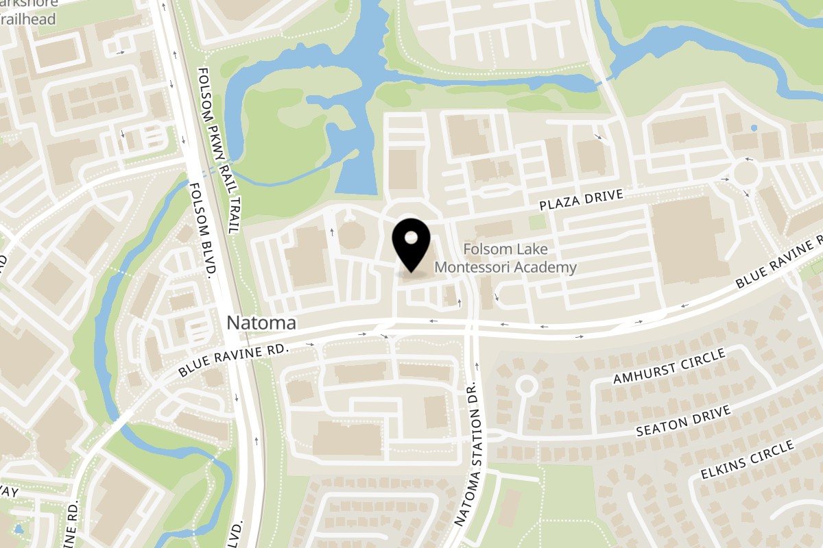 Map showing the location of Levain Bread Co. Folsom on 510 Natoma Station Dr #200 in Folsom